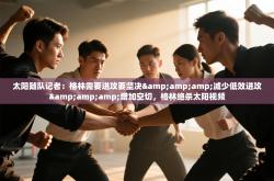 太阳随队记者：格林需要进攻要坚决&amp;减少低效进攻&amp;增加空切，格林绝杀太阳视频